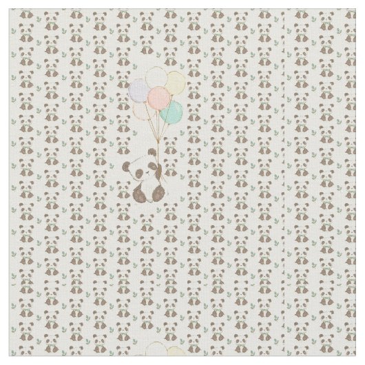 Tissu Panda de ballon (Fermer)