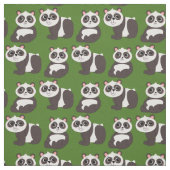 Tissu Panda Porte de mignons enfants (Échantillon)
