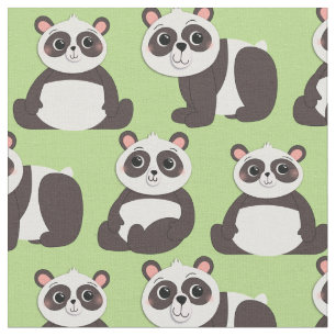 Tissu Panda Porte de mignons enfants