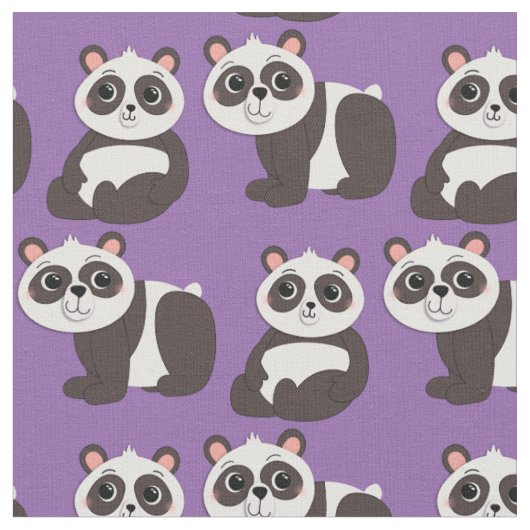 Tissu Panda Porte de mignons enfants (Fermer)