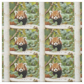 Tissu Panda rouge (Échantillon)