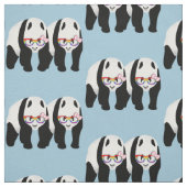 Tissu Pandas de la fierté lesbienne (Échantillon)