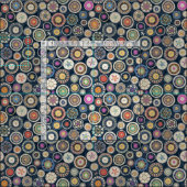 Tissu pango mandala echo (Carreau)
