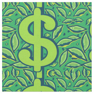 Tissu panneau emblématique du motif de dollar
