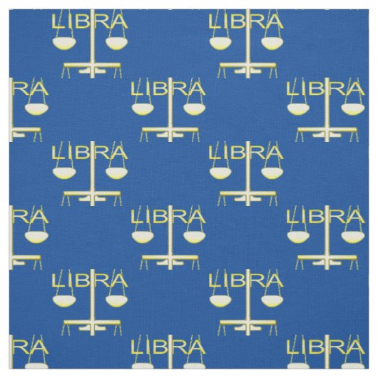 Tissu Panneau étoile Balance dorée de Libra (Échantillon)