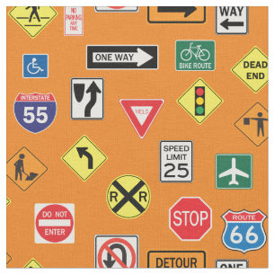 Tissu Panneaux de Signalisation Routière Camping-Car