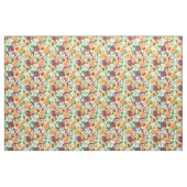 Tissu Pansies sur blanc cassé (Fat Quarter)