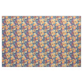 Tissu Pansies sur violet de prune (Fat Quarter)
