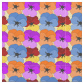 Tissu Pansy Collage (Fermer)