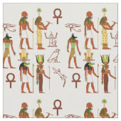 Tissu Panthéon égyptien antique (Fermer)