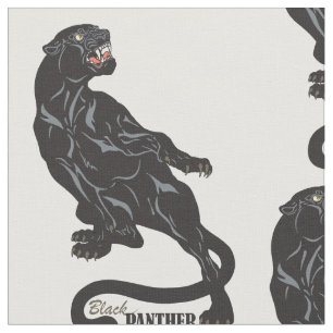 Tissu panthère noir