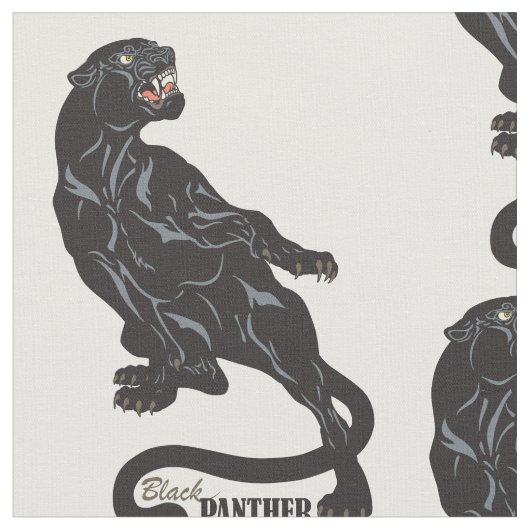 Tissu panthère noir (Fermer)
