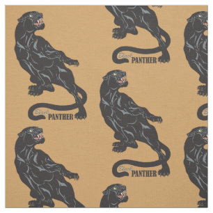Tissu panthère noir