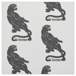 Tissu panthère noir