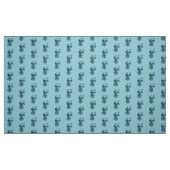 Tissu Paon Bleu Romantique (Fat Quarter)