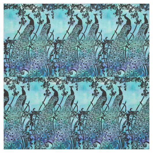 Tissu Paons (Échantillon)