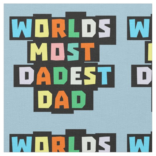 Tissu Papa le plus triste du monde (Fermer)