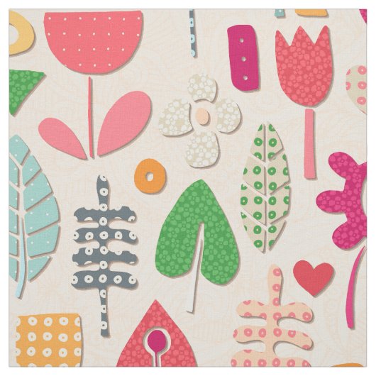 Tissu papier coupé fleurs pêche (Échantillon)