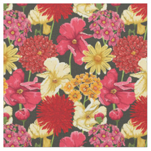 Tissu Papier peint floral en aquarelle