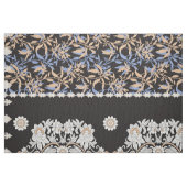 Tissu Papier peint floral noir. Boho Lace Textile (Fat Quarter)