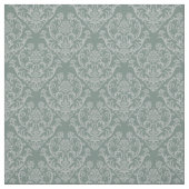 Tissu Papier peint floral vert (Échantillon)