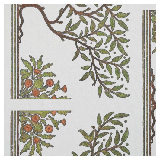 Tissu Papier peint frise d'arbre de William Morris (Échantillon)