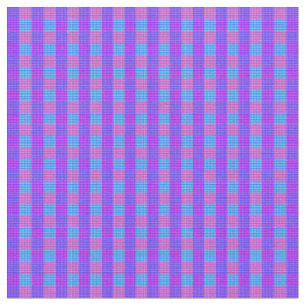 Tissu Papier Tartan Pink Violet Et Bleu,