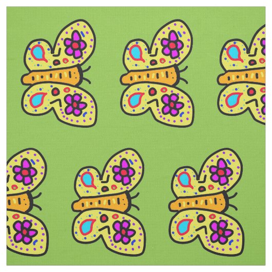 Tissu papillon (Échantillon)