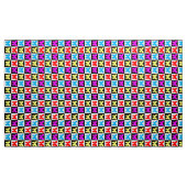 Tissu Papillon À damiers coloré (Yard)