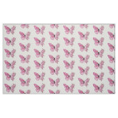 Tissu Papillon à fleurs avec Sakura rose (Fat Quarter)