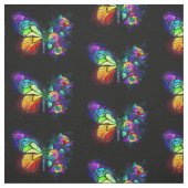 Tissu Papillon arc-en-ciel (Échantillon)