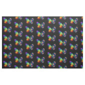 Tissu Papillon arc-en-ciel (Fat Quarter)