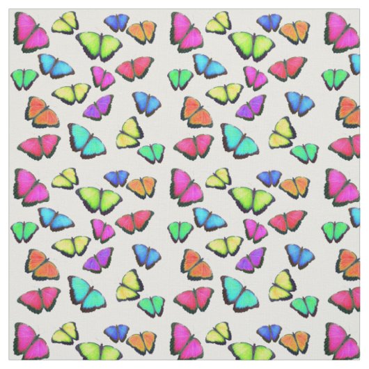 Tissu Papillon arc-en-ciel (Échantillon)