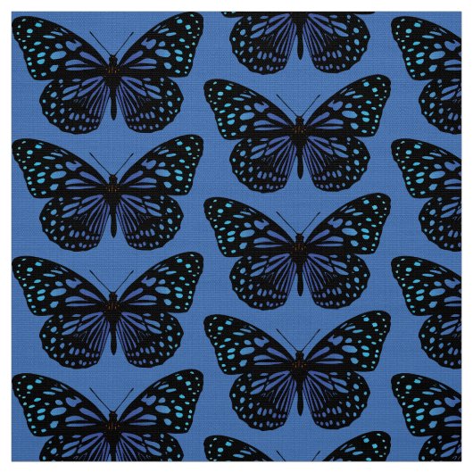 Tissu Papillon bleu (Échantillon)