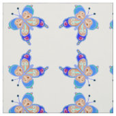 Tissu Papillon bleu (Échantillon)