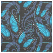 Tissu Papillon bleu de Morpho (Détail)