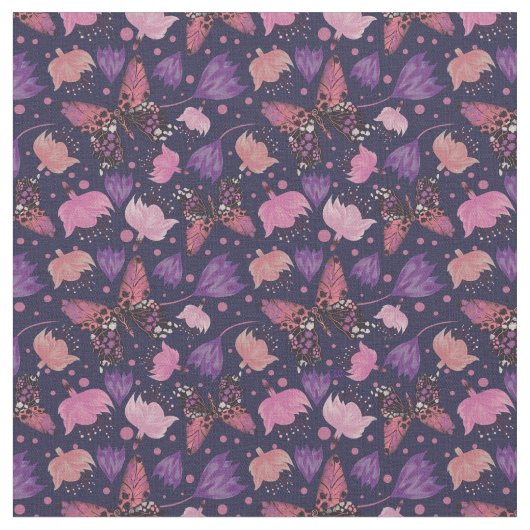 Tissu Papillon bleu vintage (Fermer)