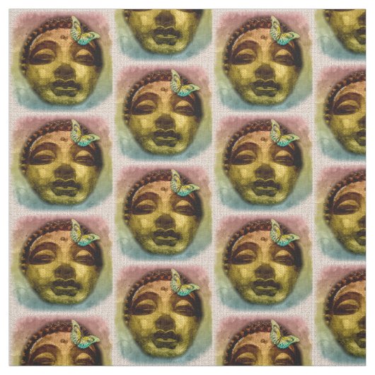 Tissu Papillon Bouddha (Échantillon)