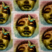 Tissu Papillon Bouddha (Carreau)