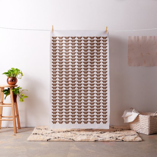 Tissu Papillon Brown vintage (In Situ)