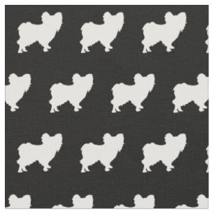 Tissu Papillon Chien Silhouette Animal