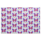 Tissu Papillon de conscience de fibrose pulmonaire (Fat Quarter)