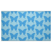 Tissu Papillon en papier peint - tons bleu (Fat Quarter)