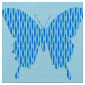 Tissu Papillon en papier peint - tons bleu (Fermer)