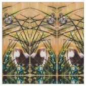 Tissu Papillon et Caille (Détail)