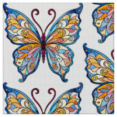 Tissu Papillon fantaisiste coloré charmant (Fermer)