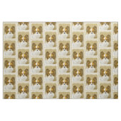 Tissu Papillon (Hound Tri) Peinture - Art original du ch (Fat Quarter)