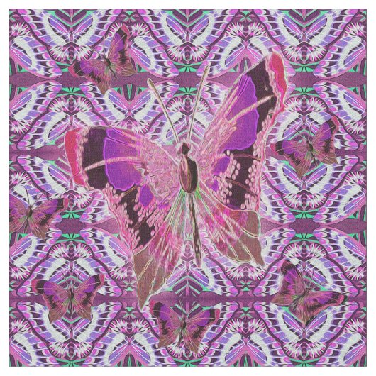 Tissu Papillon lunatique (Fermer)