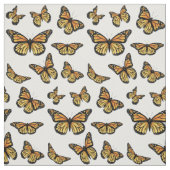 Tissu Papillon monarque orange (Échantillon)