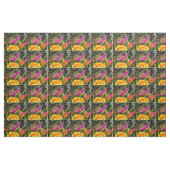 Tissu Papillon Monarque sur marigold rose (Fat Quarter)